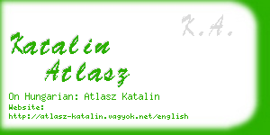 katalin atlasz business card